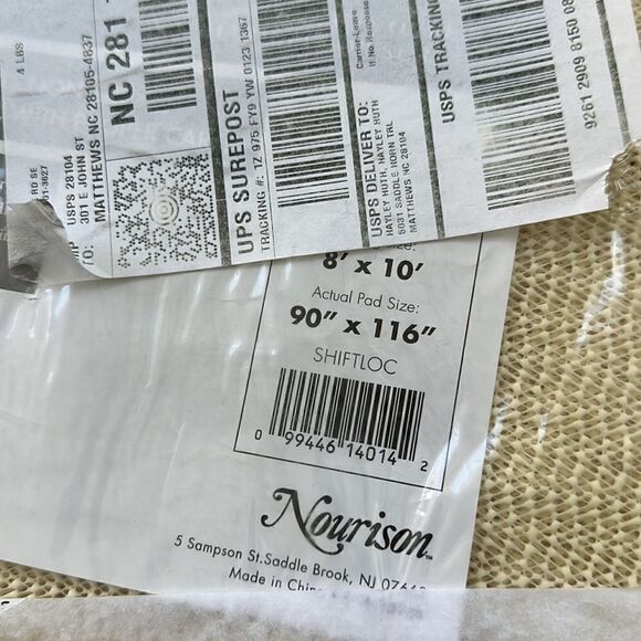 Nourison Non Slip Rug Pad 8x10 - Picture 2 of 4